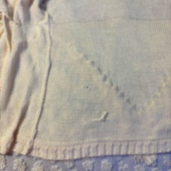 Boho Cardigan from Double Zero Women’s Size Small Ivory Cream Off White - Picture 8 of 10